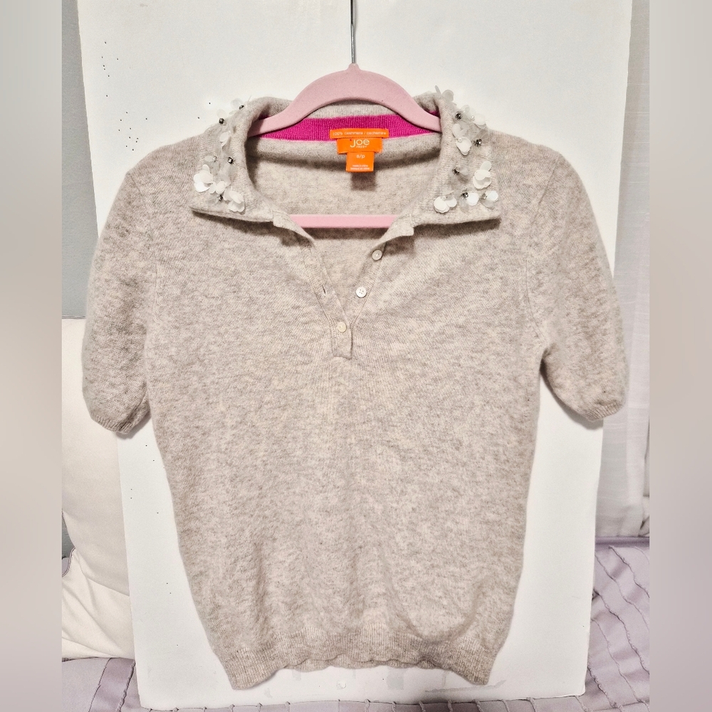 Women's 100% Cashmere Short Sleeve